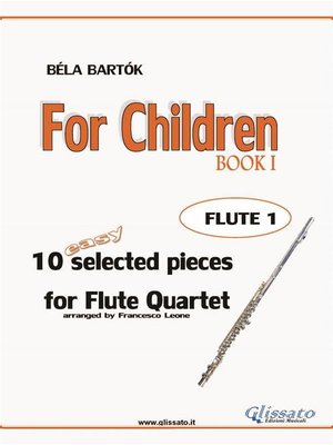 cover image of For Children-- Easy Flute Quartet ( FLUTE 1)